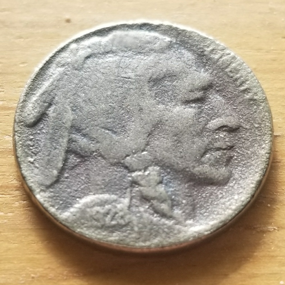 1928 buffalo nickle. indian head  .make jewelry